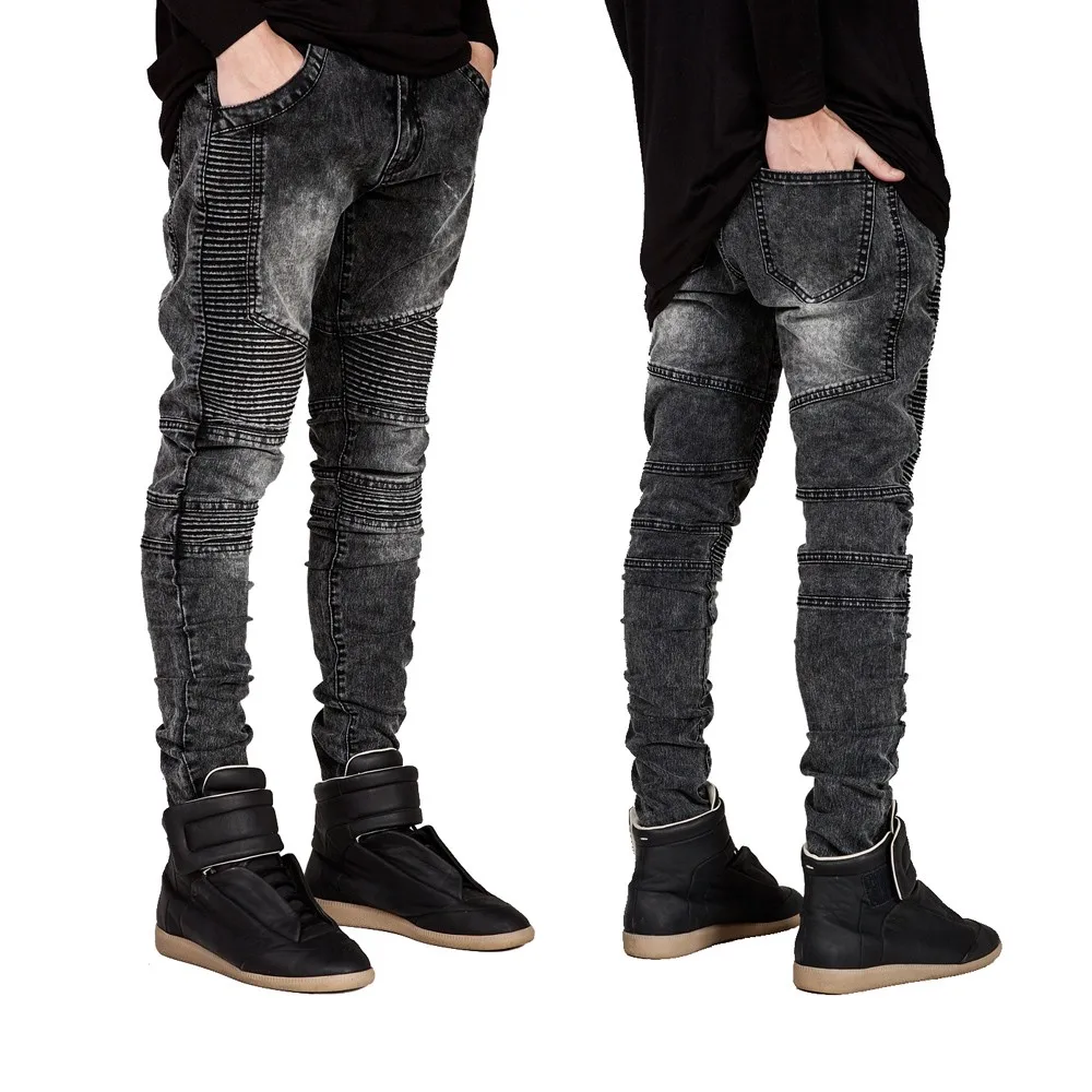 Мужские облегающие джинсы 2016 мужские стрейч модель Y2036 | Мужская одежда