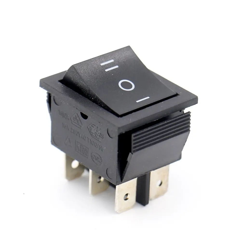 KCD4 2 шт. 16A AC250V 20A AC125V 6Pin 3 положения спаянный DPDT кулисный переключатель
KCD4 2 шт. 16A AC250V 20A AC125V 6Pin 3 положения спаянный DPDT кулисный переключатель