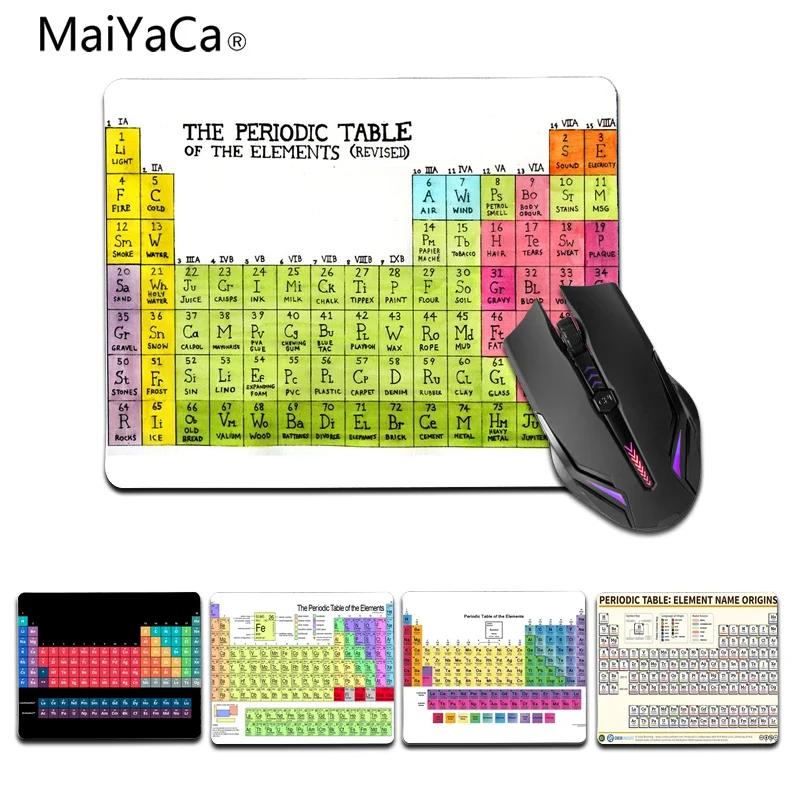 MaiYaCa, Периодическая таблица элементов, высокоскоростной новый коврик для мыши, размер для игровых мышей 25x29 см
MaiYaCa, Периодическая таблица элементов, высокоскоростной новый коврик для мыши, размер для игровых мышей 25x29 см