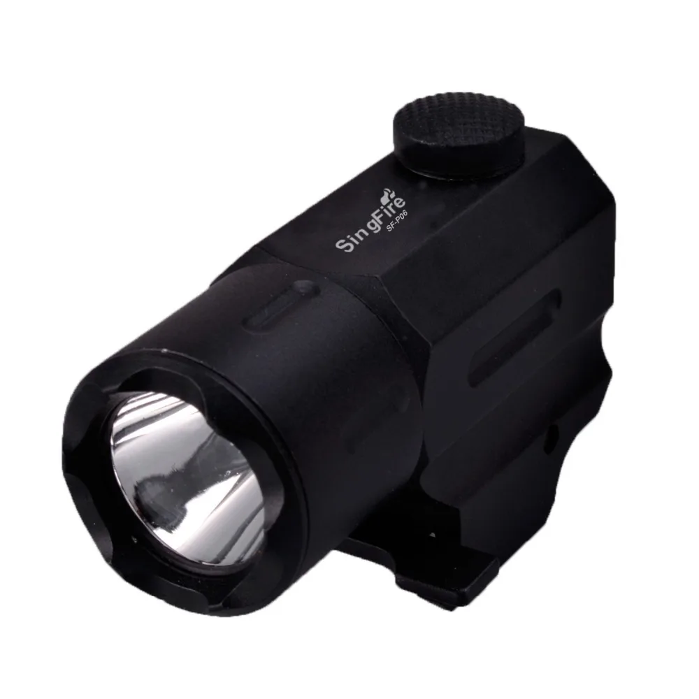 SingFire SF-P06 1W 250LM Q5 LED White 3-Mode Tactical Gun Flashlight - Black (1 x CR123)
SingFire SF-P06 1W 250LM Q5 LED White 3-Mode Tactical Gun Flashlight - Black (1 x CR123)