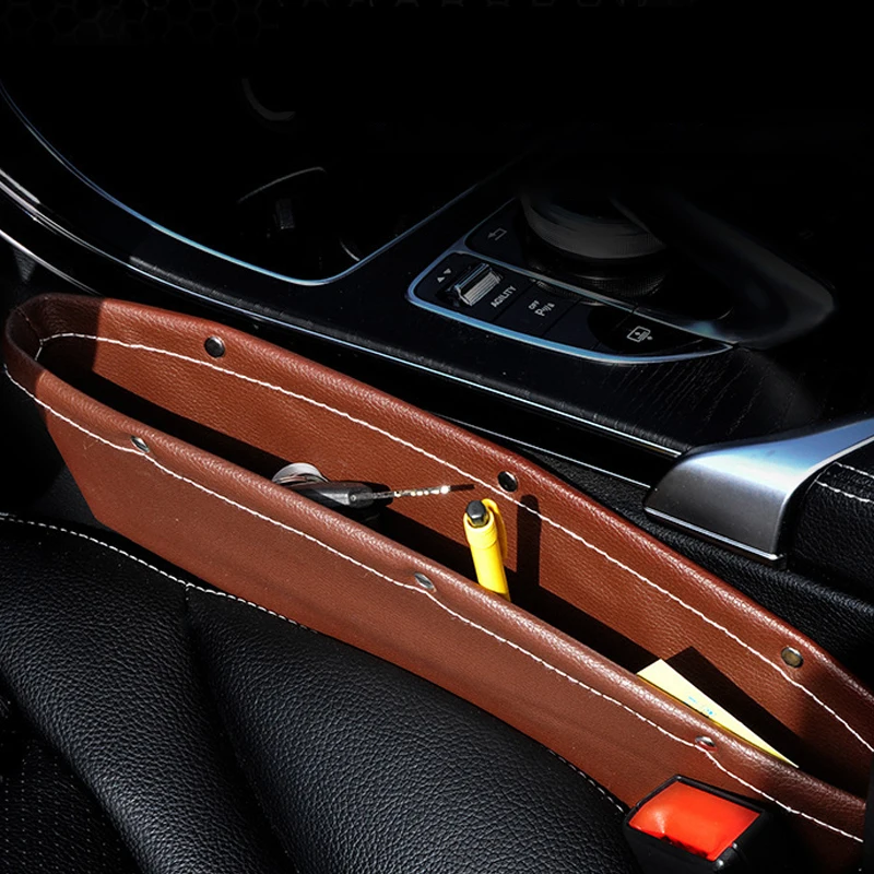 Car Storage Box Car Seat Gap Filling Pocket PU Leather Catcher Box Seat Side Pocket Can Store Phone Keys And Other Accessories
Car Storage Box Car Seat Gap Filling Pocket PU Leather Catcher Box Seat Side Pocket Can Store Phone Keys And Other Accessories