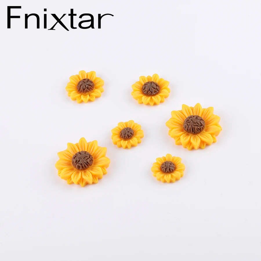 Fnixtar Yellow Color Resin Daisy SunFlower Cameo Cabochon Pendants Charm For Girls DIY Making 15/18/25mm 300piece/lot
Fnixtar Yellow Color Resin Daisy SunFlower Cameo Cabochon Pendants Charm For Girls DIY Making 15/18/25mm 300piece/lot