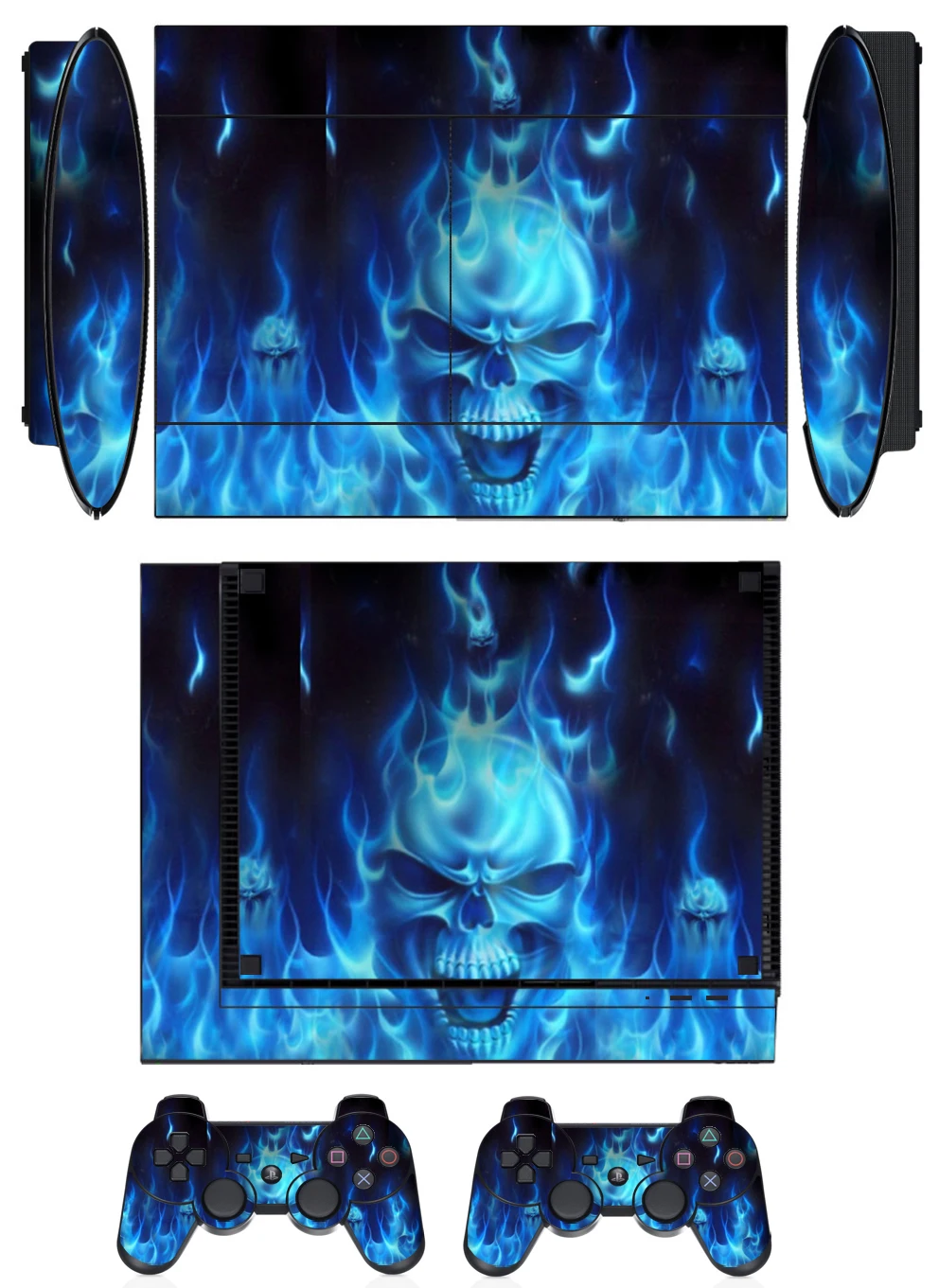 Защитная Наклейка Blue Fire Q256 для Sony PS3 супер тонкая 4000 и 2 Наклейки на чехол
