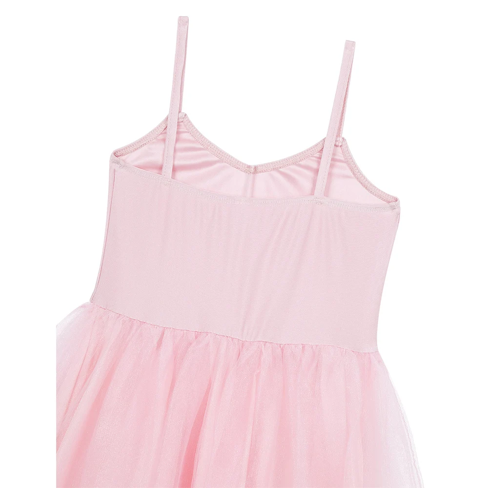Girls Ballet dance dress Spaghetti Shoulder Straps Romantic Style Ballet Tutu Dress Mesh Long Dress with Ruffled Arm Sleeves
Girls Ballet dance dress Spaghetti Shoulder Straps Romantic Style Ballet Tutu Dress Mesh Long Dress with Ruffled Arm Sleeves