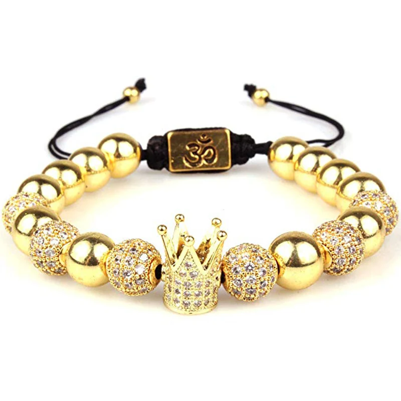 Imperial Crown King CZ Bracelets Luxury Fashion Charm Tree of Life Beads bracelet Jewelry for Men Women Gift
Imperial Crown King CZ Bracelets Luxury Fashion Charm Tree of Life Beads bracelet Jewelry for Men Women Gift