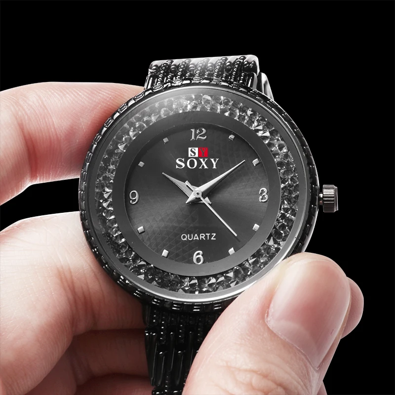SOXY Women's Watch Fashion Luxury Silver Diamond Stainless Steel Watch Women Relogio Femino Women Watch Reloj Mujer Female Clock
SOXY Women's Watch Fashion Luxury Silver Diamond Stainless Steel Watch Women Relogio Femino Women Watch Reloj Mujer Female Clock