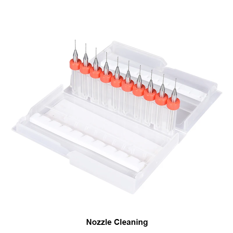 1set 10pcs 0.4mm Nozzle Cleaning Drill Bits with Case for 3D Printer Nozzle Cleaning Makerbot Mendel Reprap mk8 mk10 v6 nozzle
1set 10pcs 0.4mm Nozzle Cleaning Drill Bits with Case for 3D Printer Nozzle Cleaning Makerbot Mendel Reprap mk8 mk10 v6 nozzle