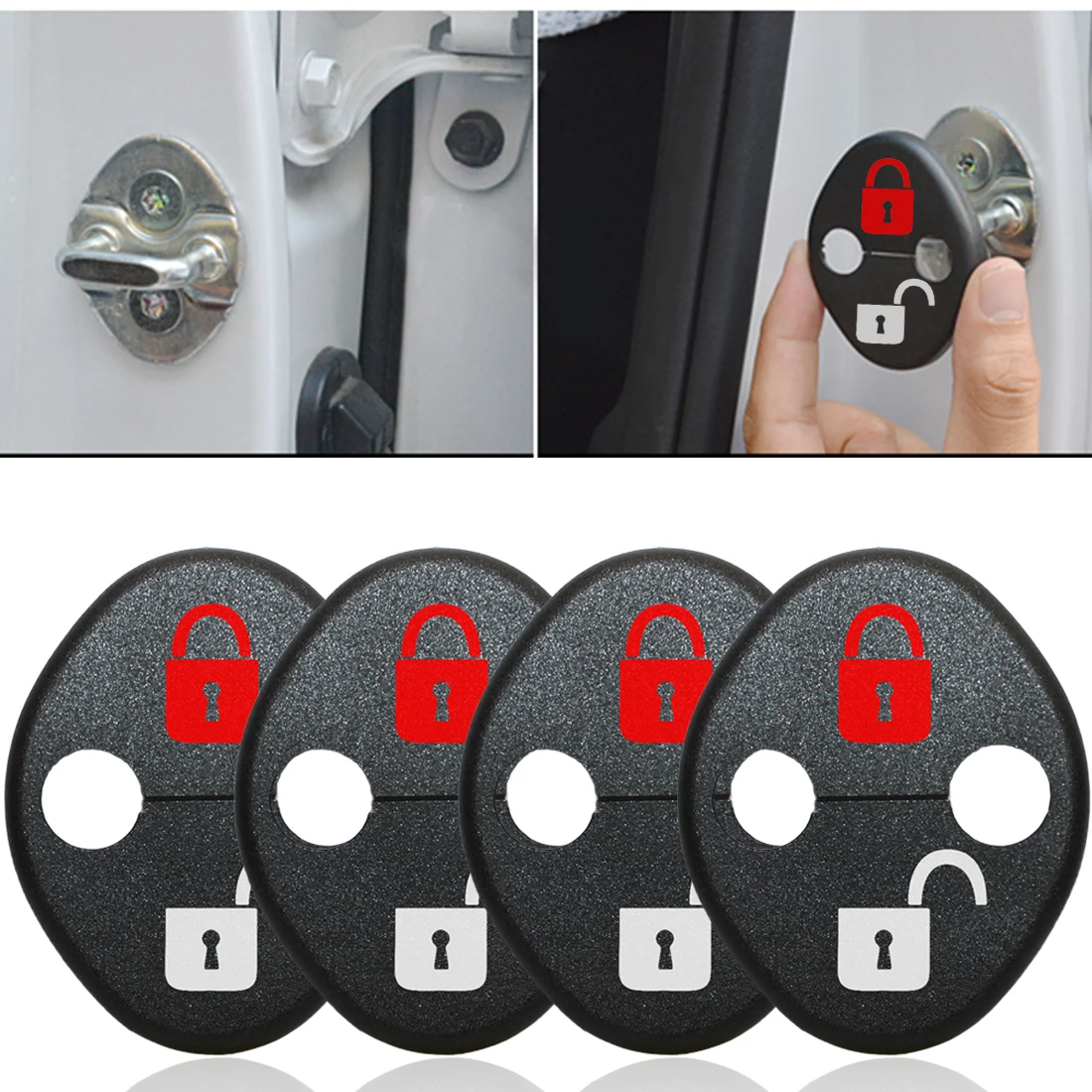 DIY Lock Sticker Car Door Lock Cover For Hyundai Tucson IX35 I30 Elantra Sonata Azera Veracruz Rohens genesis Kia Sportage R
DIY Lock Sticker Car Door Lock Cover For Hyundai Tucson IX35 I30 Elantra Sonata Azera Veracruz Rohens genesis Kia Sportage R