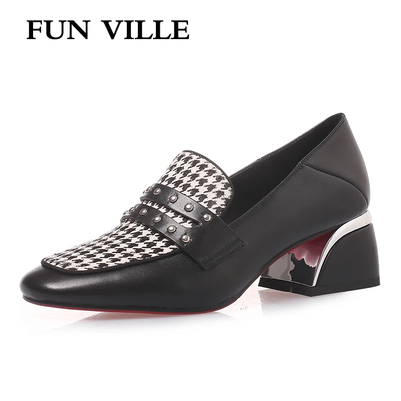 FUN VILLE 2019 Spring Summer New Fashion Women Pumps Genuine Leather Low Heels shoes Woman Casual shoes Sexy Ladies Shoes
FUN VILLE 2019 Spring Summer New Fashion Women Pumps Genuine Leather Low Heels shoes Woman Casual shoes Sexy Ladies Shoes