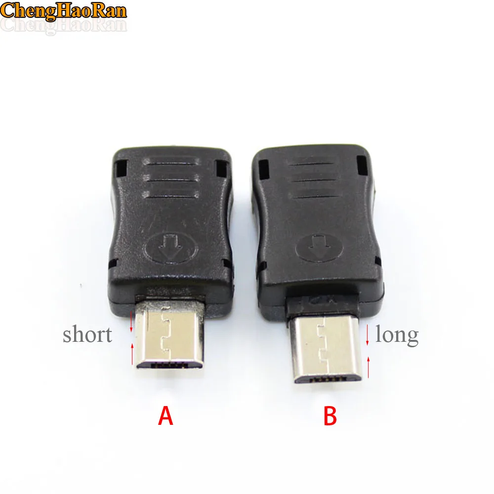 ChengHaoRan V8 Long / Short type DIY Micro USB Male Plug Connectors Kit Covers Black White 5P Data Line Accessories Interface
ChengHaoRan V8 Long / Short type DIY Micro USB Male Plug Connectors Kit Covers Black White 5P Data Line Accessories Interface