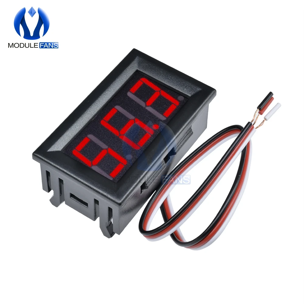 Red Mini Digital Voltmeters 0-99.9V LED Display Panel Meter 99.9V DC Power Monitor Low Power Consumption Three 3 Wire
Red Mini Digital Voltmeters 0-99.9V LED Display Panel Meter 99.9V DC Power Monitor Low Power Consumption Three 3 Wire