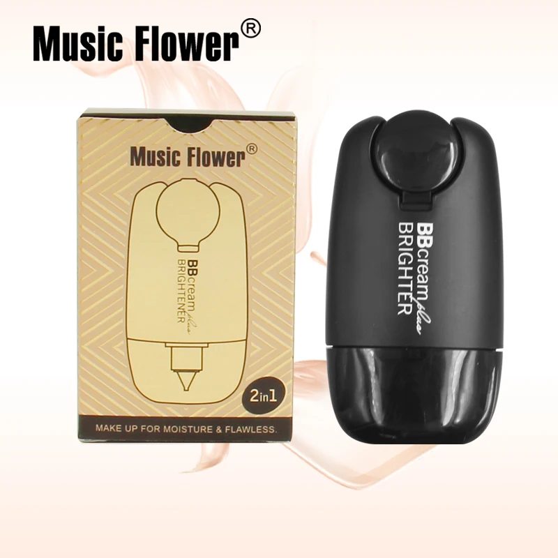 Music Flower 2 в 1 BB крем + отбеливатель основа для макияжа 24 часа сутки долговременный