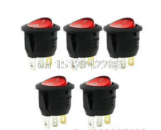 100 Pcs SPST Red Neon Light On/Off Round Rocker Switch AC 6A/250V 10A/125V
100 Pcs SPST Red Neon Light On/Off Round Rocker Switch AC 6A/250V 10A/125V