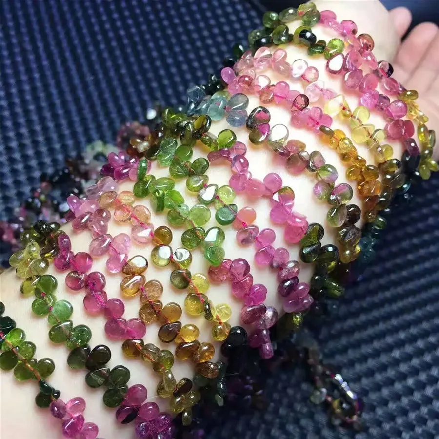 Genuine Natural Colorful Tourmaline Quartz Crystal Clear Waterdrop Beads Jewelry Women Femme Fashion Long Necklace
Genuine Natural Colorful Tourmaline Quartz Crystal Clear Waterdrop Beads Jewelry Women Femme Fashion Long Necklace