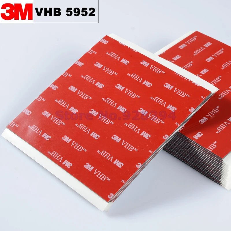 5 шт./лот 3M VHB 5952 сверхпрочная Двухсторонняя клейкая акриловая пенопластовая лента, черная 100 мм x 100 мм x 1,1 мм
5 шт./лот 3M VHB 5952 сверхпрочная Двухсторонняя клейкая акриловая пенопластовая лента, черная 100 мм x 100 мм x 1,1 мм