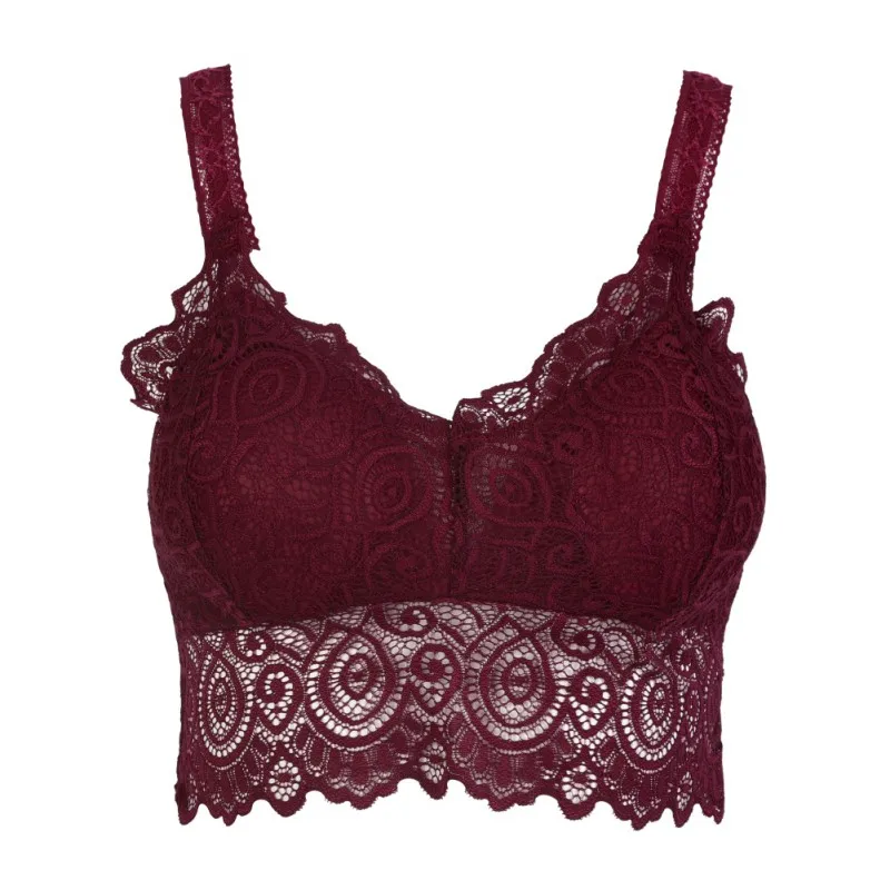 Women Lace Sexy Lingerie V-neck Crochet Bralette Bra Crop Top Floral Cami Padded Tank Tops Underwear Bras
Women Lace Sexy Lingerie V-neck Crochet Bralette Bra Crop Top Floral Cami Padded Tank Tops Underwear Bras