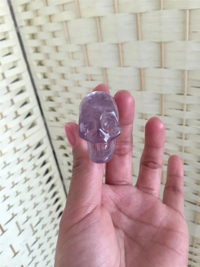 small cute skull 100% Natural purple amethyst quartz Crystal skull Healing handmade carved Crystal Quartz skull wholesale
small cute skull 100% Natural purple amethyst quartz Crystal skull Healing handmade carved Crystal Quartz skull wholesale