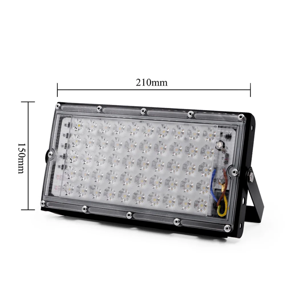 LED Flood Light 50W SMD 2835 Floodlight IP66 Waterproof Outdoor Wall Reflector Lighting Garden Spotlight