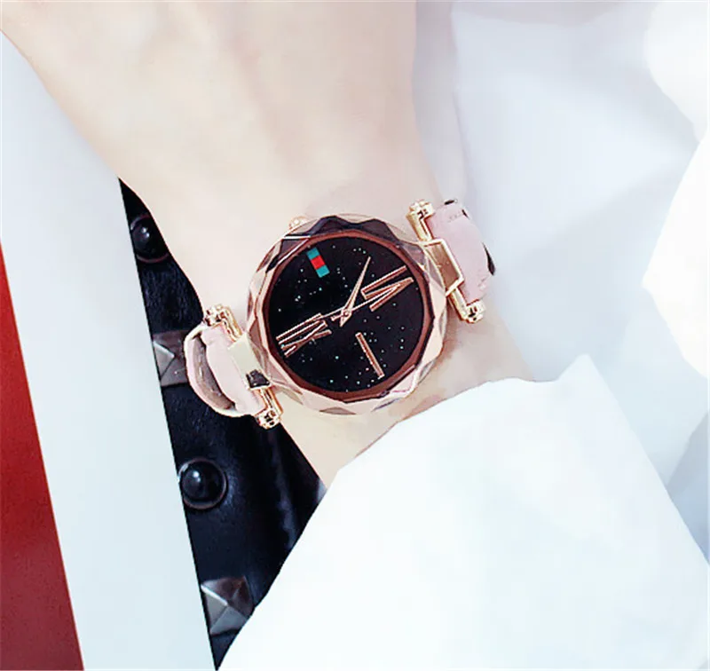 2019 relogio feminino Роскошные для женщин часы дамы Магнитная звездное небо мода алмаз