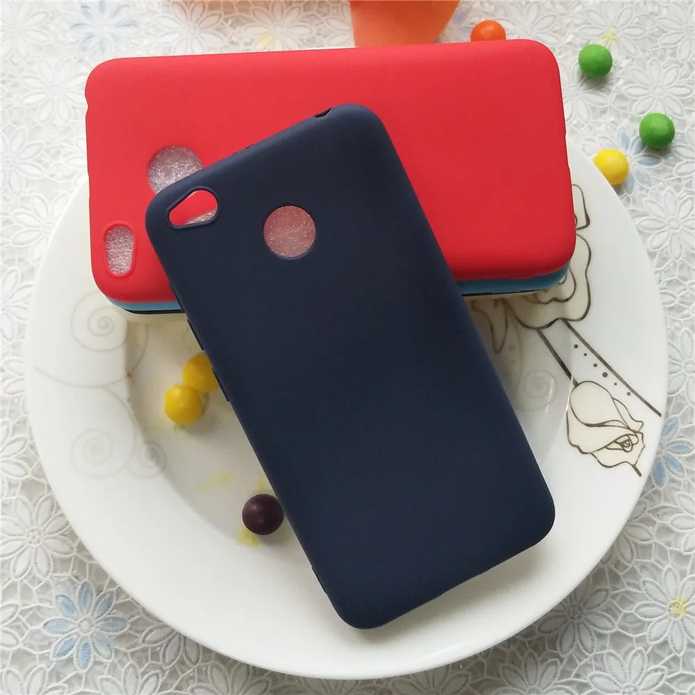 Цветной матовый Силиконовый чехол из ТПУ для Xiaomi redmi 4x высококачественный яркий
