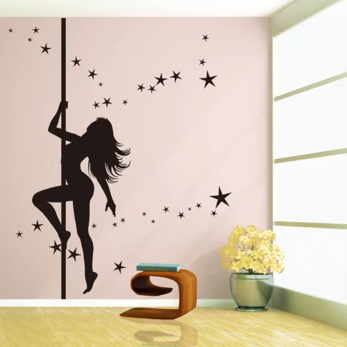 Pole Dancing Girl Wall Sticker Wall Paper Home Decor Vinyl Removable Mural Decals Free shipping
Pole Dancing Girl Wall Sticker Wall Paper Home Decor Vinyl Removable Mural Decals Free shipping