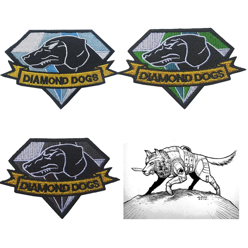 Embroidered cloth stickers 10 * 7cm diamond dog alloy equipment MGS tactical morale badge badges applique embroidery badge
Embroidered cloth stickers 10 * 7cm diamond dog alloy equipment MGS tactical morale badge badges applique embroidery badge