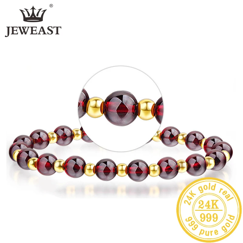 MDS natural Gamet 24K Pure Gold Bracelet Real 999 Solid Gold Bangle Beautiful Romantic Trendy Classic Jewelry Hot Sell New 2020
MDS natural Gamet 24K Pure Gold Bracelet Real 999 Solid Gold Bangle Beautiful Romantic Trendy Classic Jewelry Hot Sell New 2020
