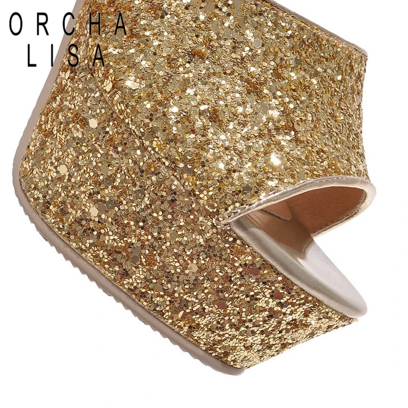 ORCHA LISA Women Sandals Sexy Summer Sandals Women Shoes Platform Glitter Mules Peep Toe Flip Flops Sandals Slipper Zapatos C393
ORCHA LISA Women Sandals Sexy Summer Sandals Women Shoes Platform Glitter Mules Peep Toe Flip Flops Sandals Slipper Zapatos C393