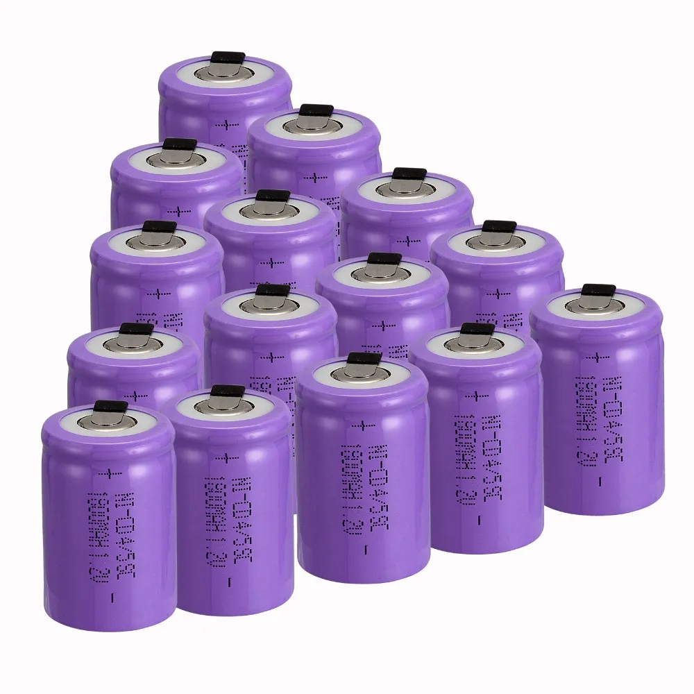 15 PCS Ni-Cd 4/5 SubC Sub C battery Rechargeable Battery 1.2V 1800mAh with purple Tab 3.3cm x 2.2cm
15 PCS Ni-Cd 4/5 SubC Sub C battery Rechargeable Battery 1.2V 1800mAh with purple Tab 3.3cm x 2.2cm