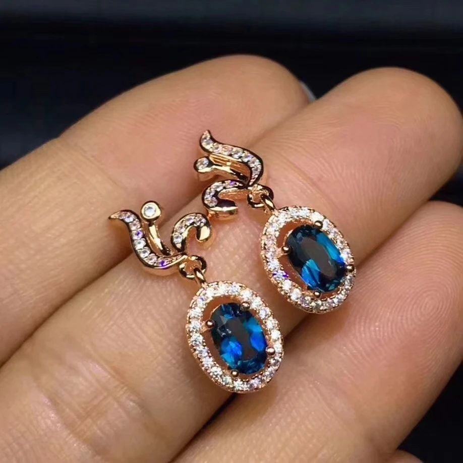 Natural blue topaz lovely cute stud flame Flower earrings Natural gemstone earrings S925 silver women girl party gift jewelry
Natural blue topaz lovely cute stud flame Flower earrings Natural gemstone earrings S925 silver women girl party gift jewelry