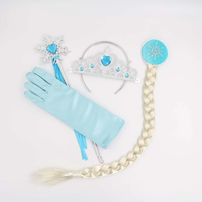 4Pcs/Set 9 Styles Elsa Anna Cosplay Toy Princess Accessories Crown Gloves Braid Wig Magic Wand Figure Girl
4Pcs/Set 9 Styles Elsa Anna Cosplay Toy Princess Accessories Crown Gloves Braid Wig Magic Wand Figure Girl