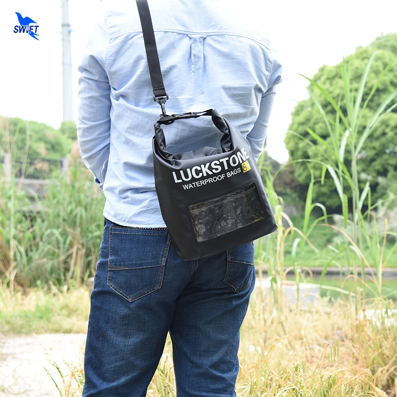 8L IPX5 Waterproof Dry Bag Visible Transparent Window Strap Portable Rafting Swimming Bags Outdoor Travel Camping Storage Case
8L IPX5 Waterproof Dry Bag Visible Transparent Window Strap Portable Rafting Swimming Bags Outdoor Travel Camping Storage Case