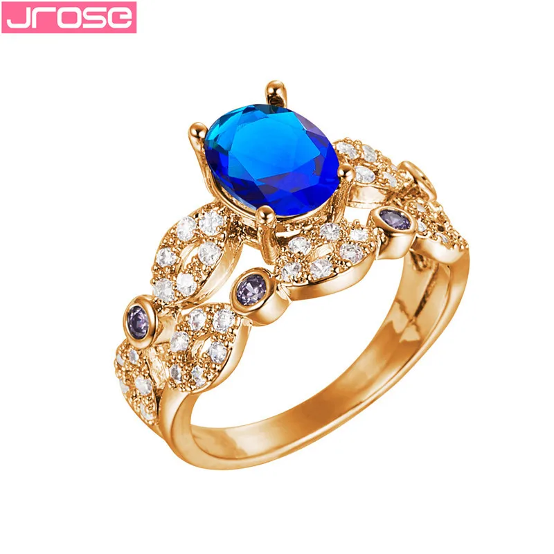 JROSE Luxury Female White/Pink/Blue Rings For Women Gold Oval Color Cubic Zircon Wedding Engagement Jewellery Gifts
JROSE Luxury Female White/Pink/Blue Rings For Women Gold Oval Color Cubic Zircon Wedding Engagement Jewellery Gifts