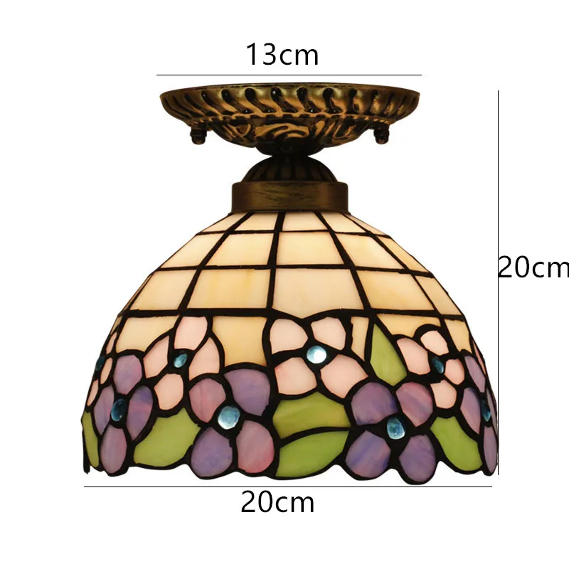 Purple Flowers Ceiling Lights European Retro Ceiling Lamp Bed Room Hallway Home Deco Living Room Lamp Stained Glass Light
Purple Flowers Ceiling Lights European Retro Ceiling Lamp Bed Room Hallway Home Deco Living Room Lamp Stained Glass Light