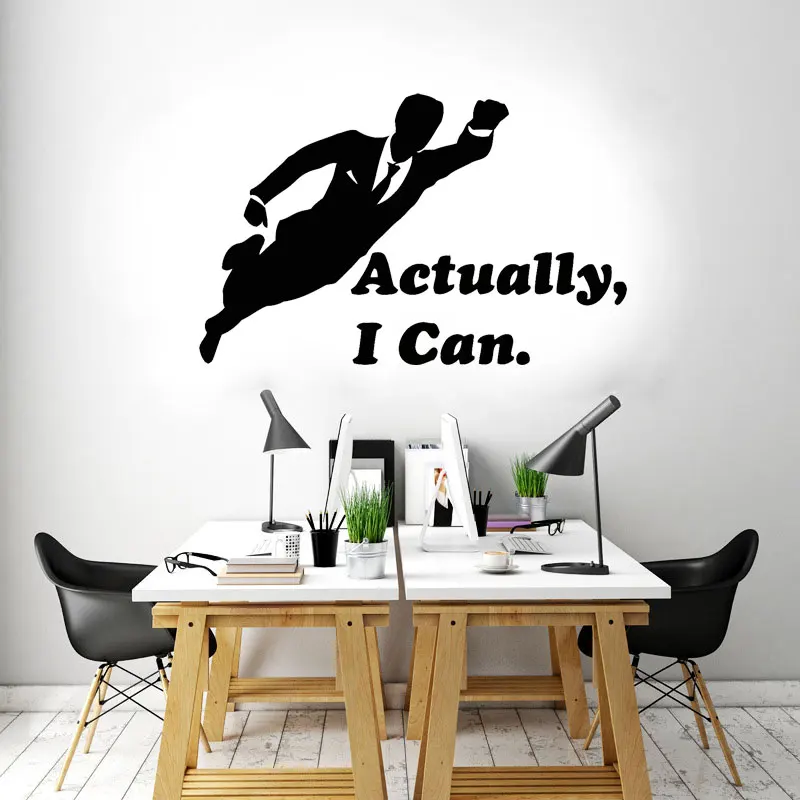 Office Decal Quotes Actually I Can Man Flying Wall Vinyl Sticker Idea Decoration For Office Bedroom Self-adhesive Deco LZ15
Office Decal Quotes Actually I Can Man Flying Wall Vinyl Sticker Idea Decoration For Office Bedroom Self-adhesive Deco LZ15