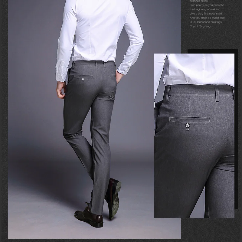 N&B Mens Dress Pants 2020 Ankle-Length Trousers Male Classic Black Suit Pants Formal Business Office Slim Fit Pants Men SR44
N&B Mens Dress Pants 2020 Ankle-Length Trousers Male Classic Black Suit Pants Formal Business Office Slim Fit Pants Men SR44