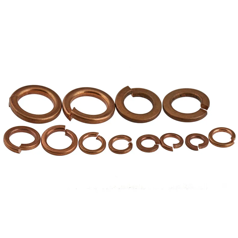 M3 M4 M5 M6 M8 M10 M12 GB93 Brass Spring Washers brass Locking washer Copper gasket meson | Обустройство дома