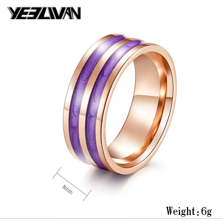 Fashion Homosexual Rings High Quality Rose Color Stainless Steel Green Pink Violet Shell Silica Gel Rings for Men Women Jewelry
Fashion Homosexual Rings High Quality Rose Color Stainless Steel Green Pink Violet Shell Silica Gel Rings for Men Women Jewelry