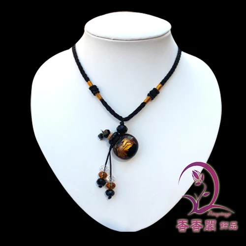 2PCS Black Murano Glass Perfume Necklaces (with cord) ,Aroma jewelry, perfume bottle necklace, Aromatherapy Necklace
2PCS Black Murano Glass Perfume Necklaces (with cord) ,Aroma jewelry, perfume bottle necklace, Aromatherapy Necklace