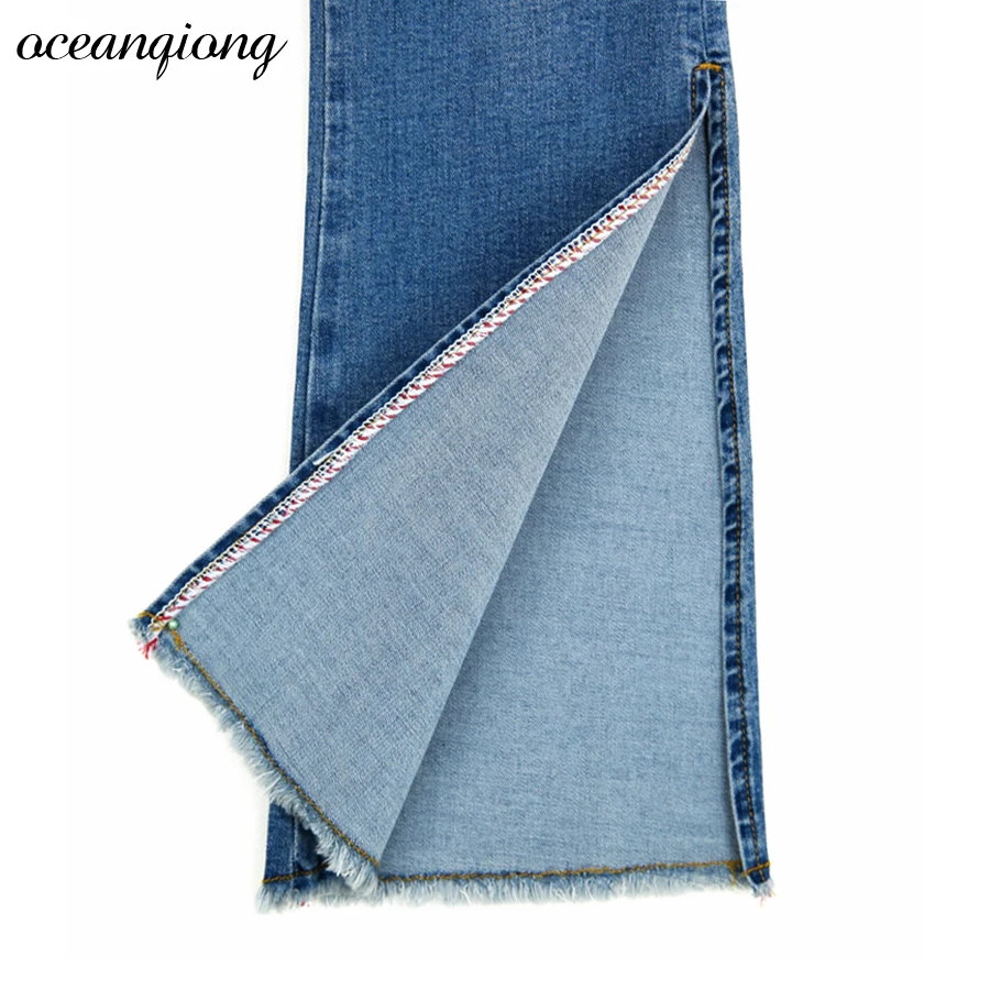 Flare Jeans Denim Pants High Waist 2017 winter Autumn Skinny Side Split Bottom Jeans Women Cropped Trousers Wide Leg Pants
Flare Jeans Denim Pants High Waist 2017 winter Autumn Skinny Side Split Bottom Jeans Women Cropped Trousers Wide Leg Pants