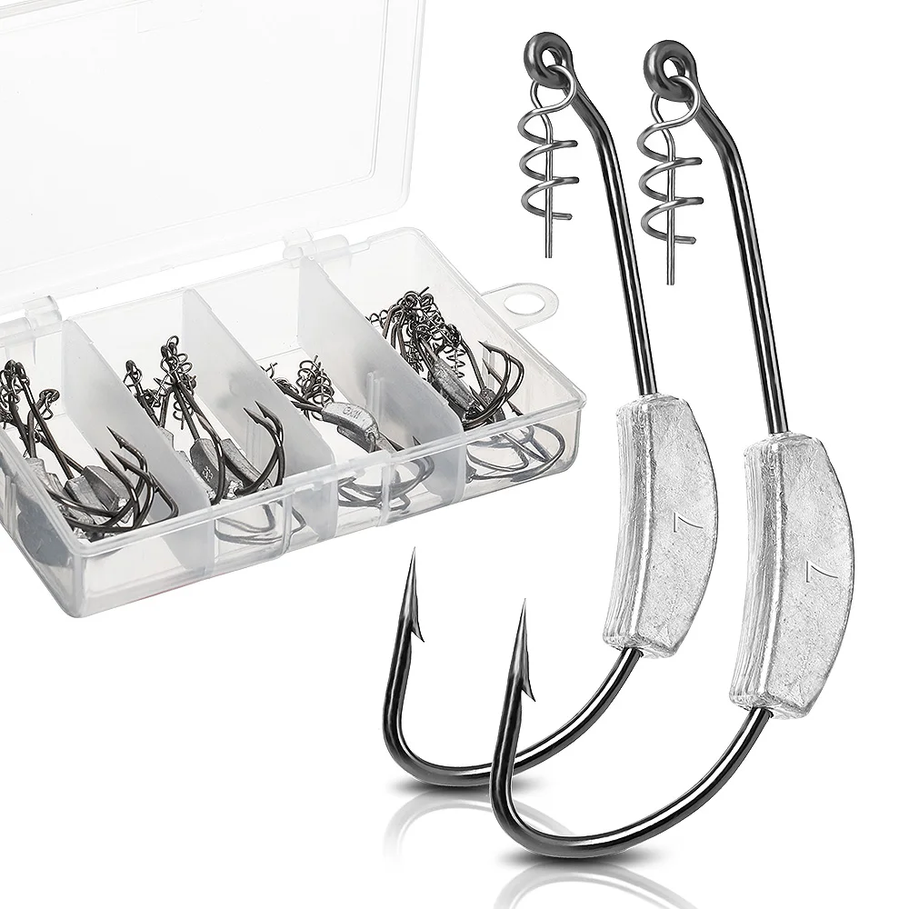 DONQL 25pcs/Lot Jig Head Wide Crank Fishing Hooks Lead Head Offset Fishhooks for Soft Lure Baits 2g-7g Barbed Fishing Tackle
DONQL 25pcs/Lot Jig Head Wide Crank Fishing Hooks Lead Head Offset Fishhooks for Soft Lure Baits 2g-7g Barbed Fishing Tackle