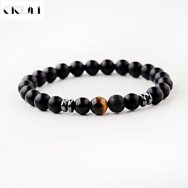 8mm Natural Matte Stone Beads Strand Bracelets Men Classic Black Stretch Yoga Jewelry Bracelet Hommes Mens Jewellery
8mm Natural Matte Stone Beads Strand Bracelets Men Classic Black Stretch Yoga Jewelry Bracelet Hommes Mens Jewellery