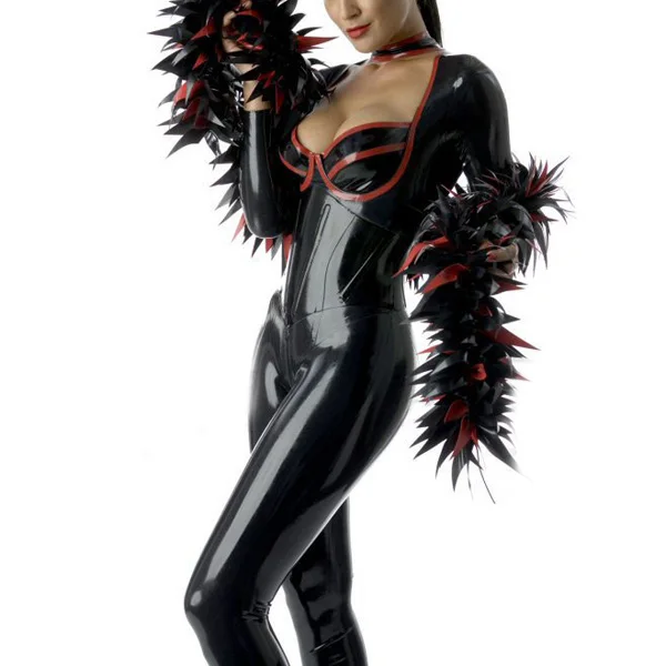 Latex Corset Style Catsuit Back Zipped Rubber Latex Zentai Sexy Jumpsuit 0.6mm Thickness Latex Low-Cut Costume With Latex Sock
Latex Corset Style Catsuit Back Zipped Rubber Latex Zentai Sexy Jumpsuit 0.6mm Thickness Latex Low-Cut Costume With Latex Sock