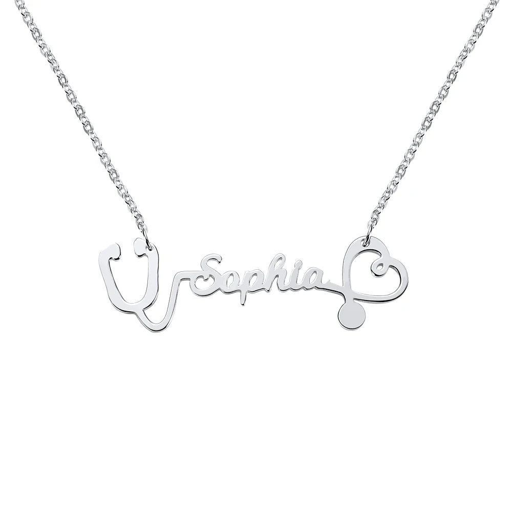AILIN Necklace Jewelry Gift for Nurse and Doctor Personalized Stethoscope Name Necklace
AILIN Necklace Jewelry Gift for Nurse and Doctor Personalized Stethoscope Name Necklace