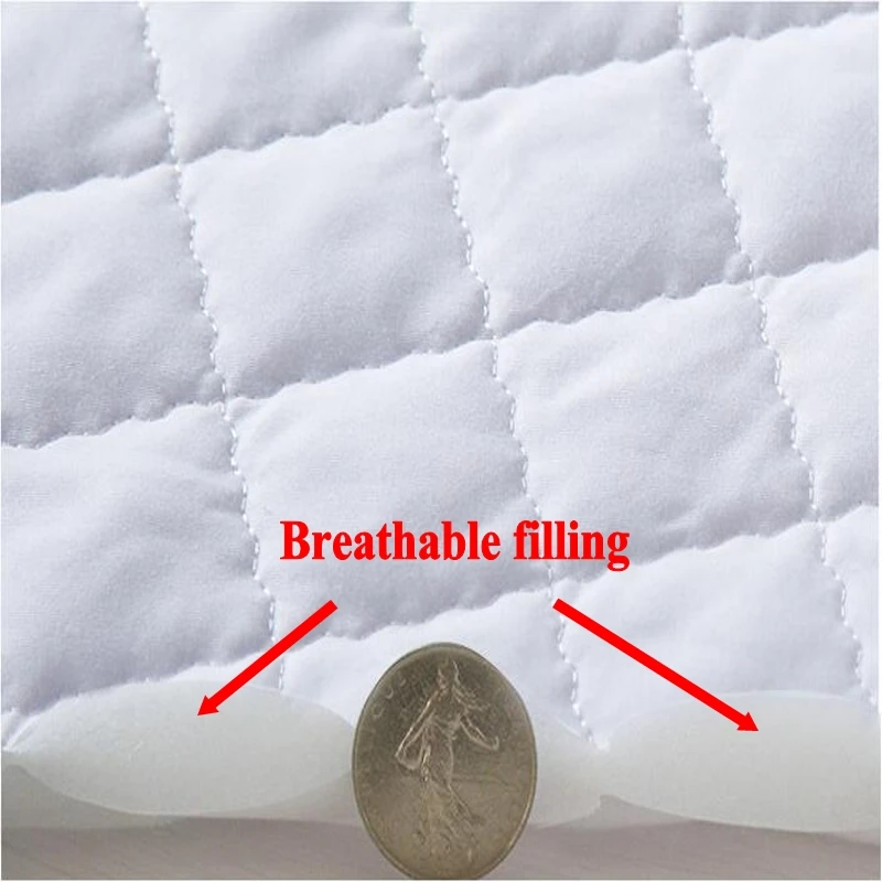 Cotton Quilted Mattress Covers Elastic Bed sheet White Hotel Mattress Protection Pad Filling with Polyester Breathable Bed Sheet
Cotton Quilted Mattress Covers Elastic Bed sheet White Hotel Mattress Protection Pad Filling with Polyester Breathable Bed Sheet