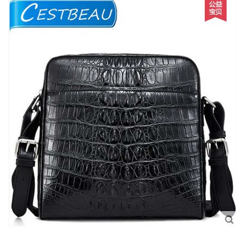 Крокодиловая мужская сумка Cestbeau, деловая Повседневная сумка через плечо из крокодиловой кожи, мужская сумка с косой кроссой
Крокодиловая мужская сумка Cestbeau, деловая Повседневная сумка через плечо из крокодиловой кожи, мужская сумка с косой кроссой