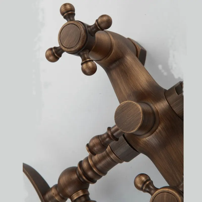 BAKALA Two Handle Contemporary Antique Brass Shower Faucet with Shower Head + Hand Shower
BAKALA Two Handle Contemporary Antique Brass Shower Faucet with Shower Head + Hand Shower