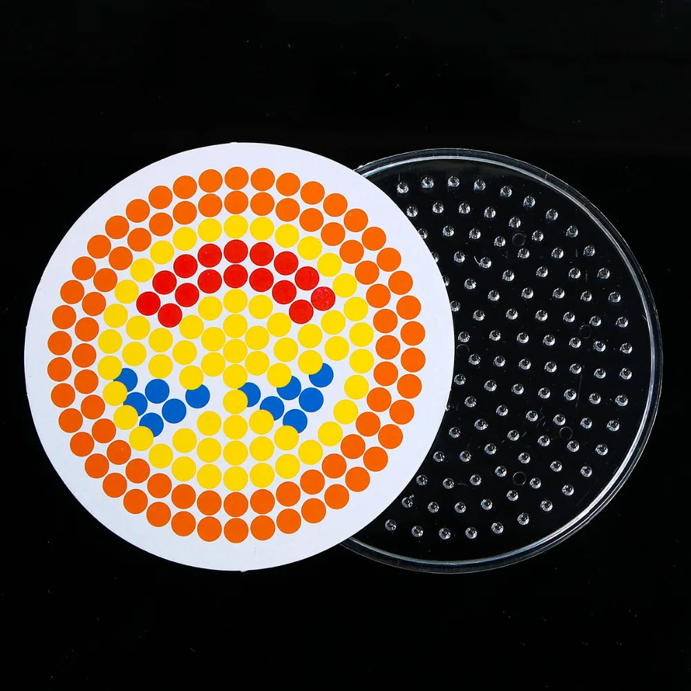 Round Plastic Pegboard for Kid Craft Hama Beads DIY With Paper Card Mold, 8.6cm Dia 1PC
Round Plastic Pegboard for Kid Craft Hama Beads DIY With Paper Card Mold, 8.6cm Dia 1PC
