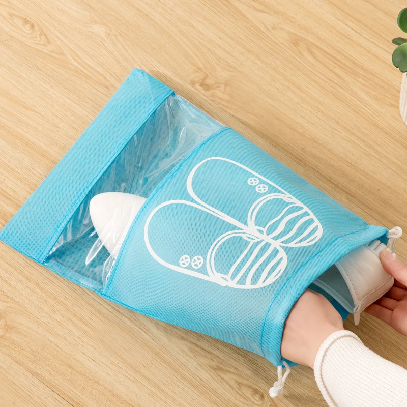 Cartoon Travel Organizer Shoe Bag Drawstring Dustproof Cover Pouch Non-Woven Laundry Drawstring Bag Travel Accessories
Cartoon Travel Organizer Shoe Bag Drawstring Dustproof Cover Pouch Non-Woven Laundry Drawstring Bag Travel Accessories