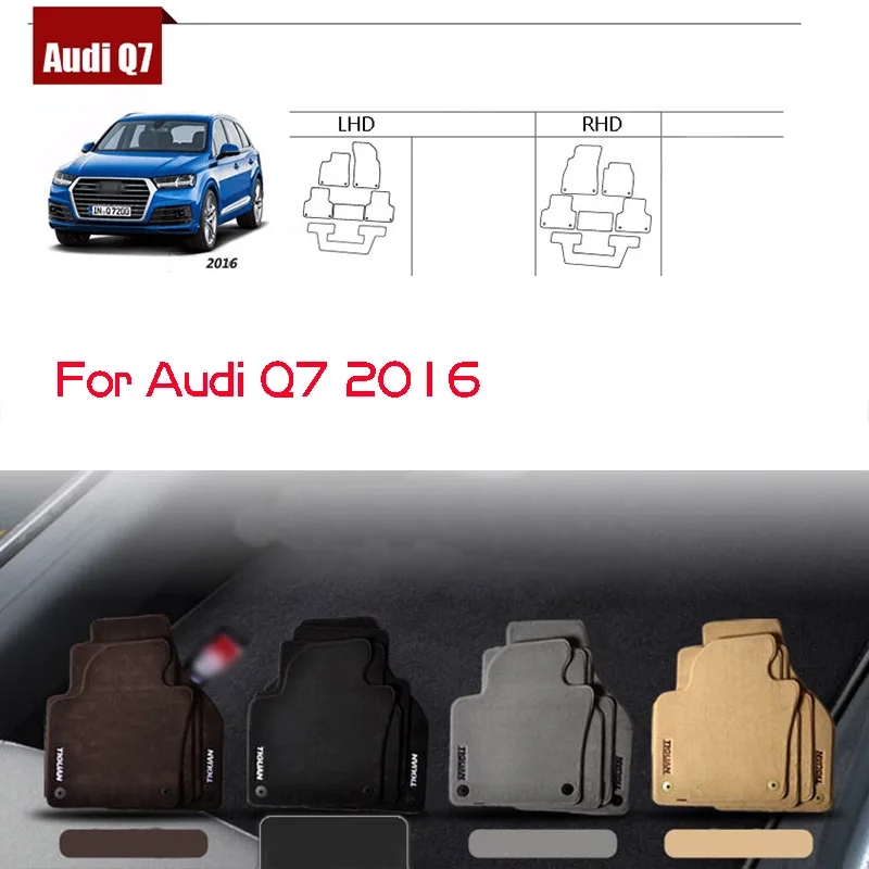 6pcs Ipoboo Custom Made 1/2" Thickness Solid Nylon Interior Odorless Floor Carpet Mats Cover Fitted For Audi Q7 2016
6pcs Ipoboo Custom Made 1/2" Thickness Solid Nylon Interior Odorless Floor Carpet Mats Cover Fitted For Audi Q7 2016
